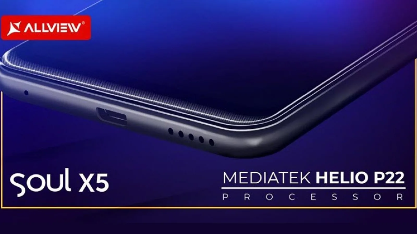 Allview Soul X5 este un nou telefon Allview cu inteligenţă artificială, bazată pe procesorul MediaTek Helio P22