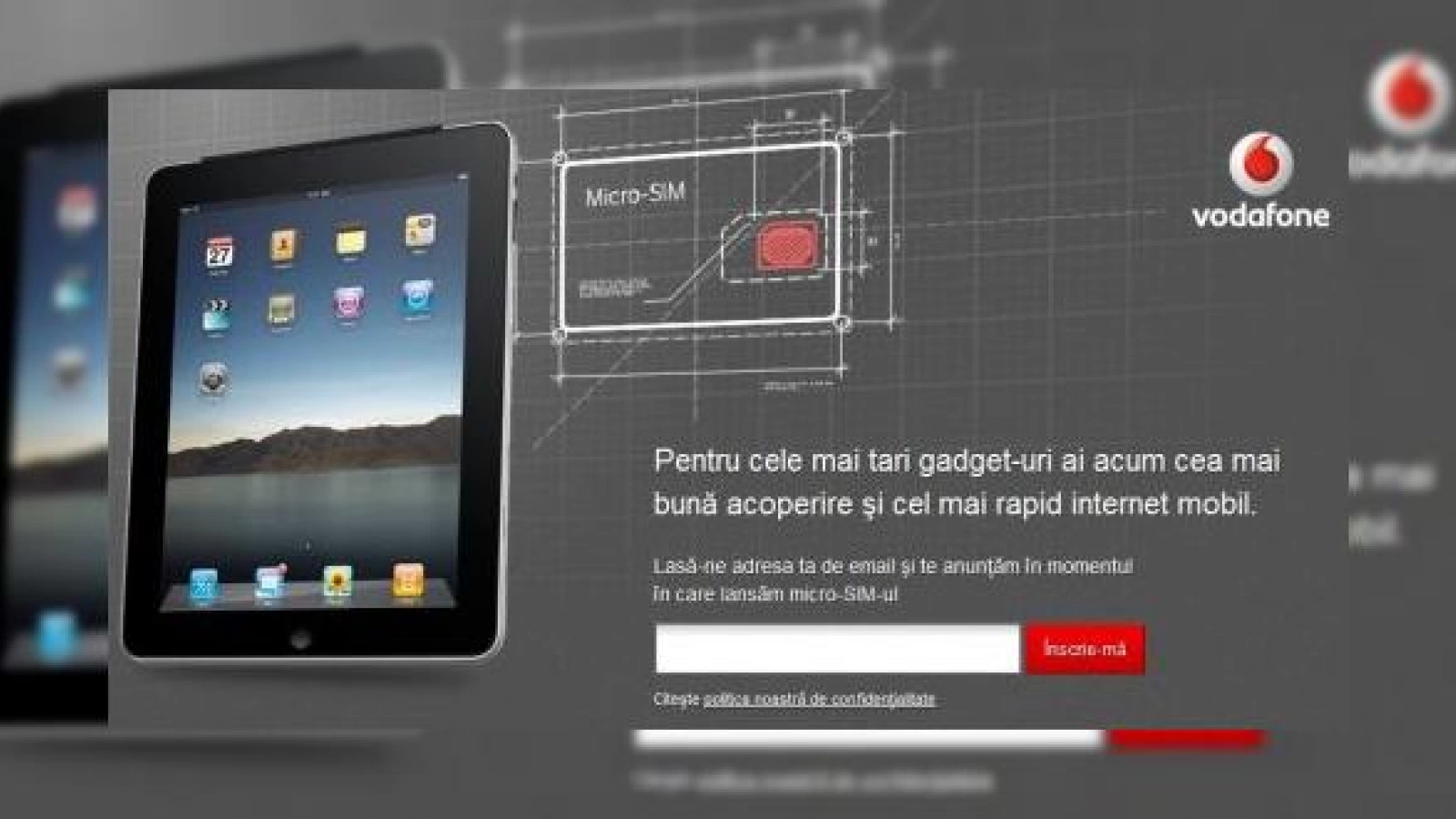 iPad si iPhone 4 prin Vodafone Romania? micro-SIM-uri la cerere pe microsim.ro (Vodafone)