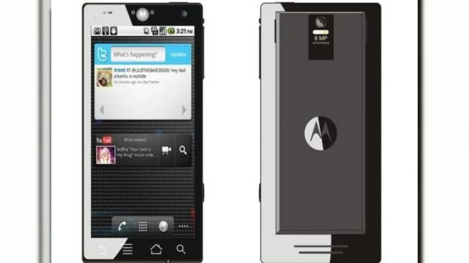 Un telefon concept Motorola Android cu procesor dual Core - sa fie acesta Droid 3?