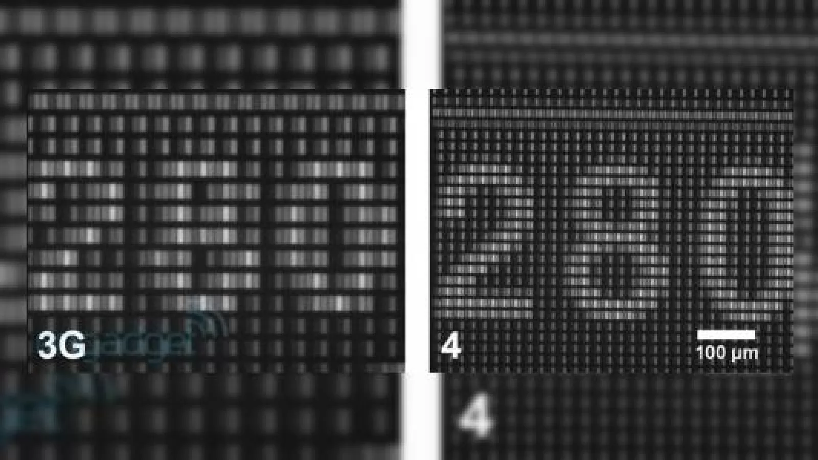 Testul la microscop compara ecranul lui iPhone 4 cu cel de pe iPhone 3G