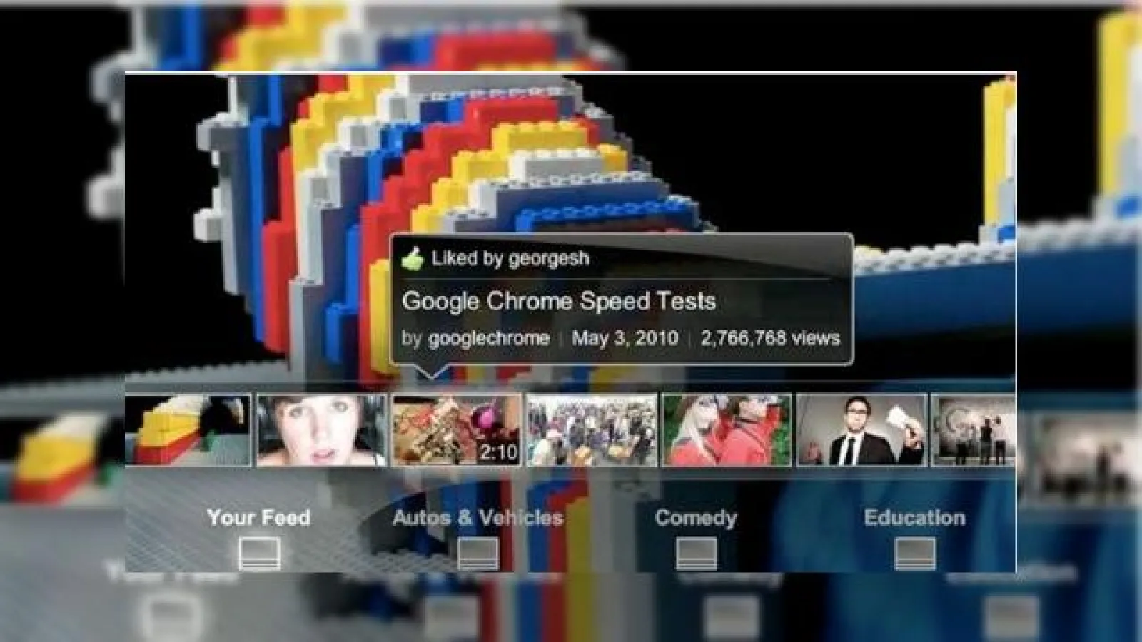 YouTube lanseaza Leanback, o interfata pentru televiziune si o noua varianta a site-ului sau mobil (Video)