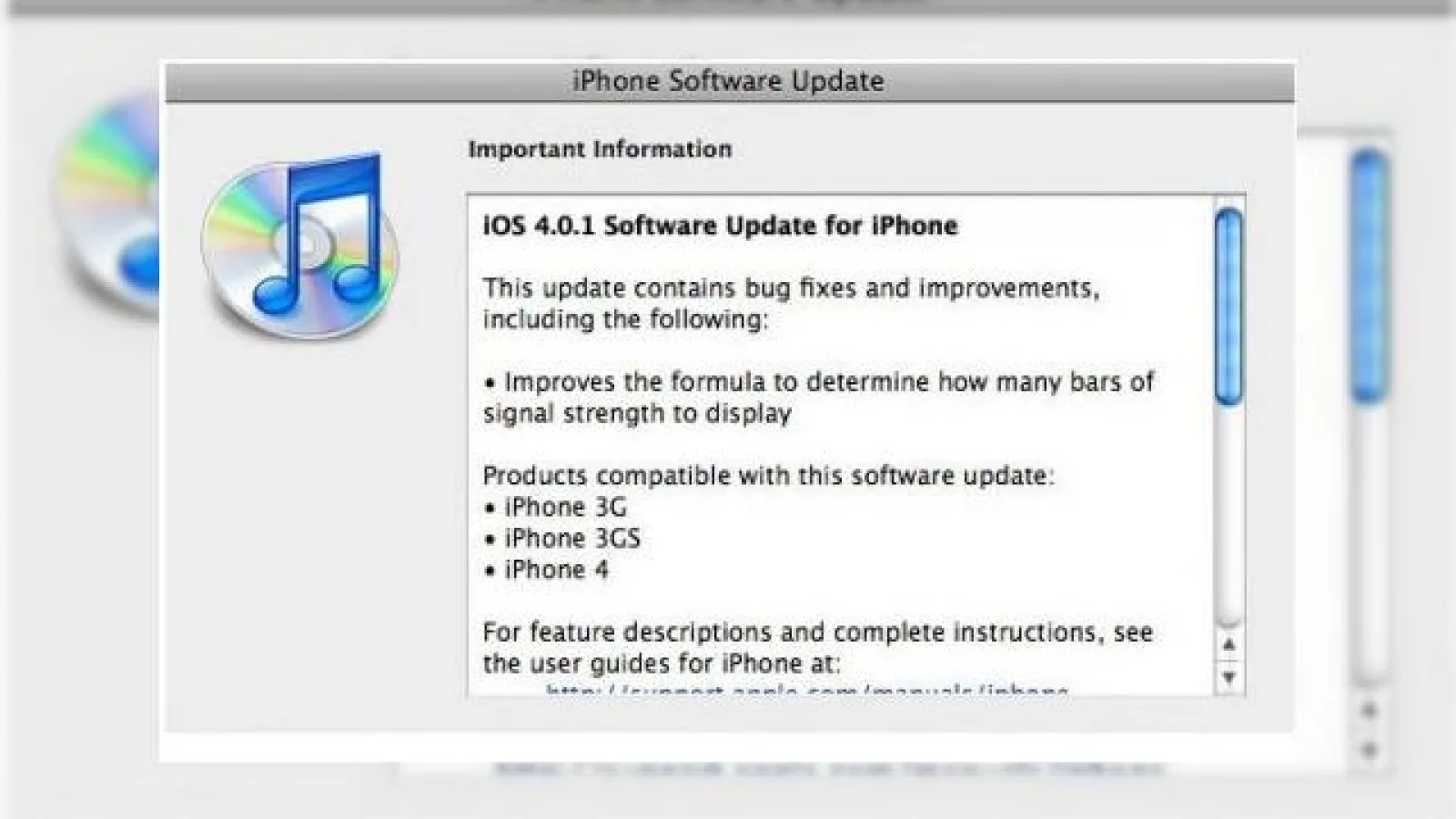 Update-ul iOS 4.0.1 disponibil acum pe iPhone; iOS 3.2.1 pe iPad