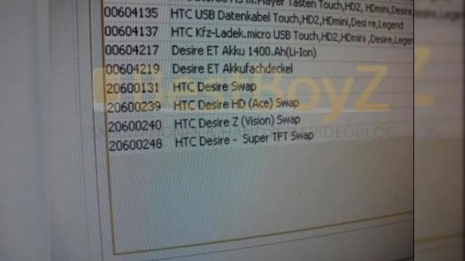 HTC Desire HD (HTC Ace) si HTC Desire Z (HTC Vision), descoperite in sistemul Vodafone Germania