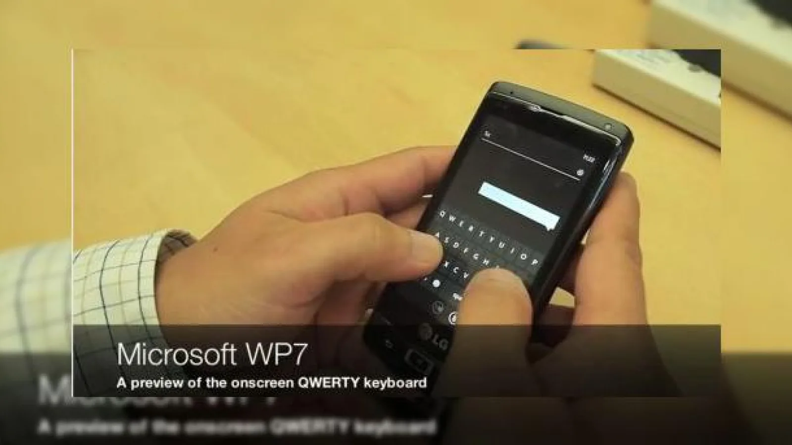 Tastatura virtuala a lui Windows Phone 7, prezentata in actiune (Video)