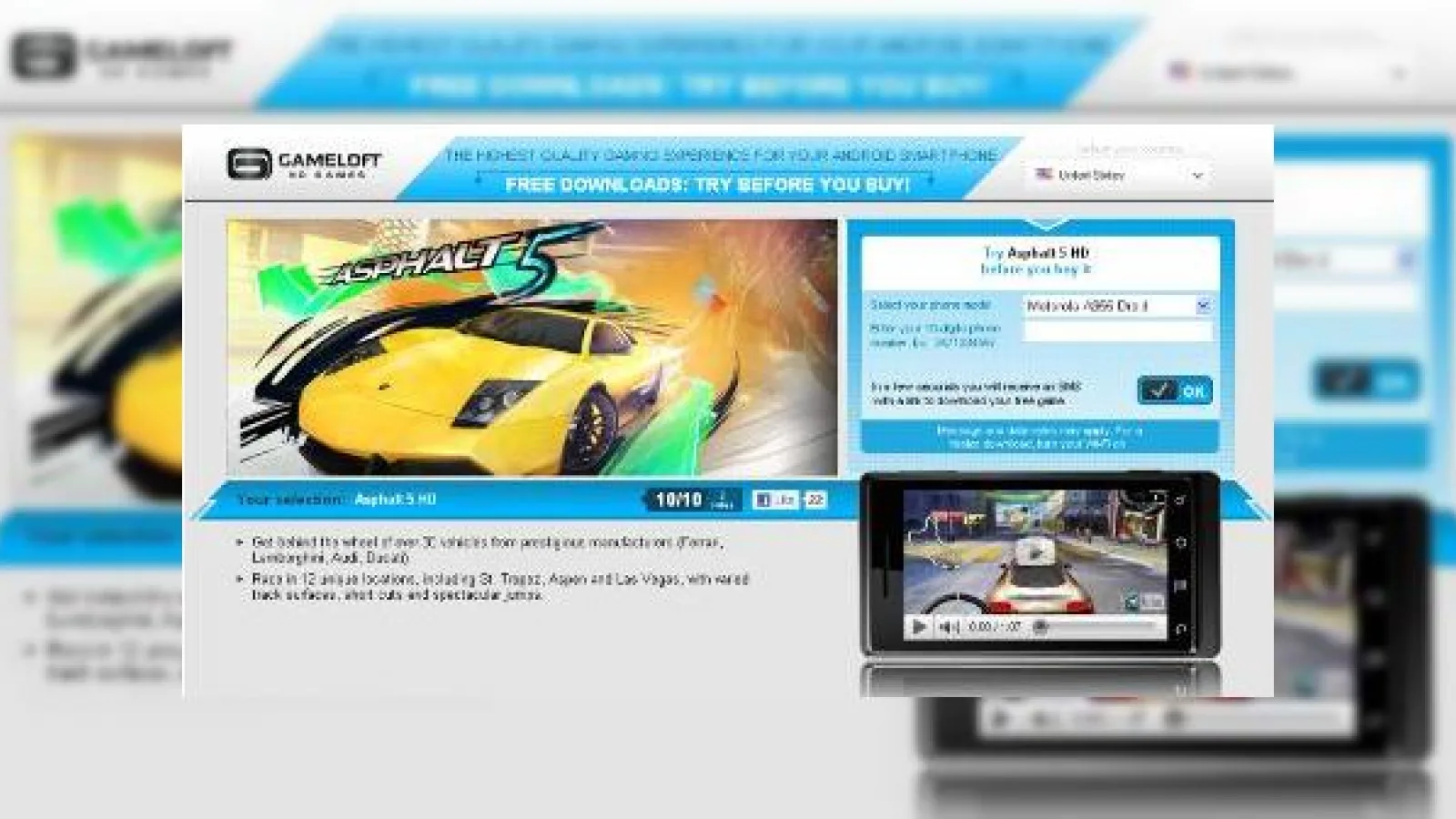 Testeaza jocurile HD de la Gameloft pe telefonul tau Android, inainte de a le cumpara (Video)