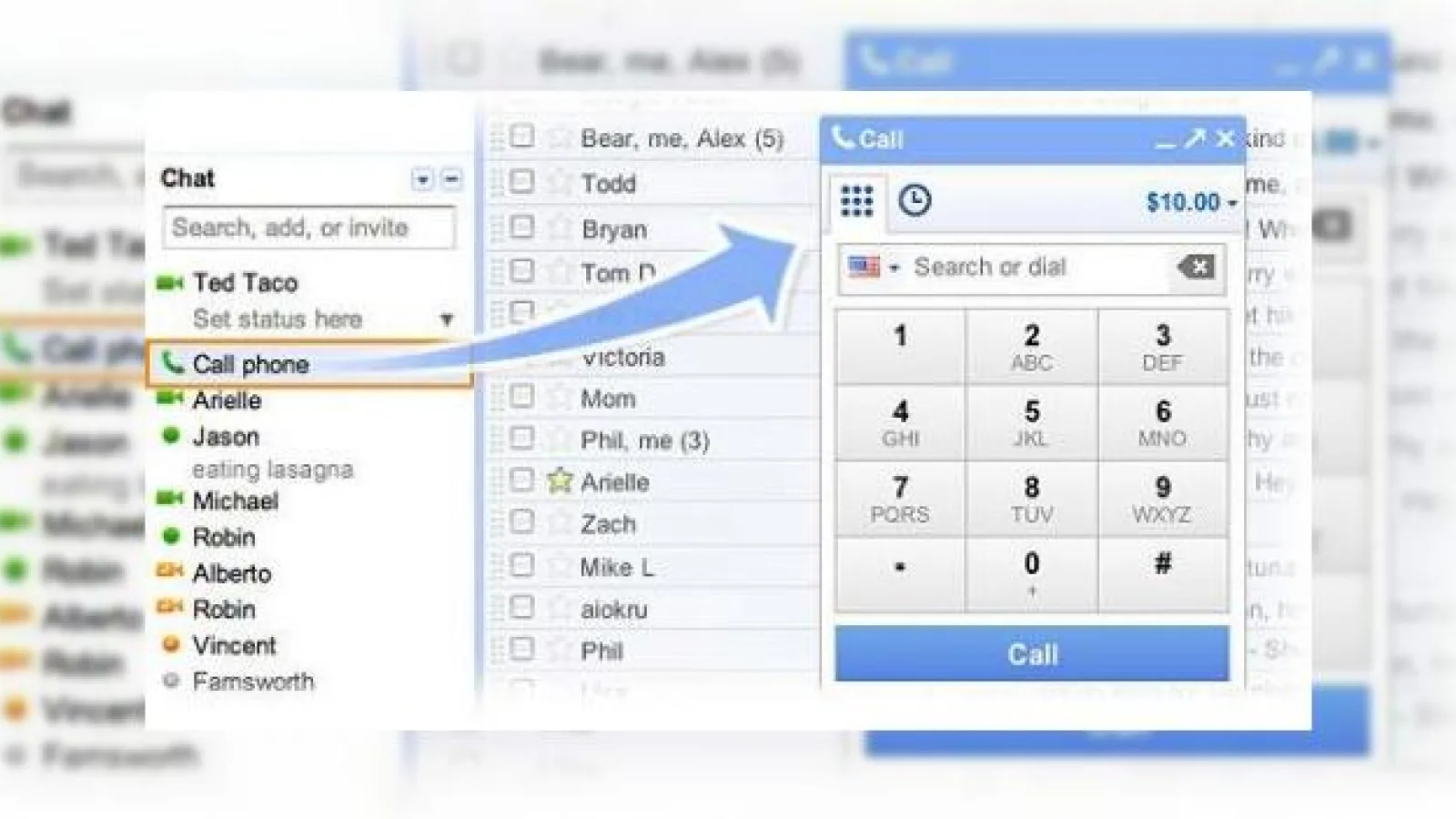 Gmail suporta acum si convorbiri telefonice (Video)