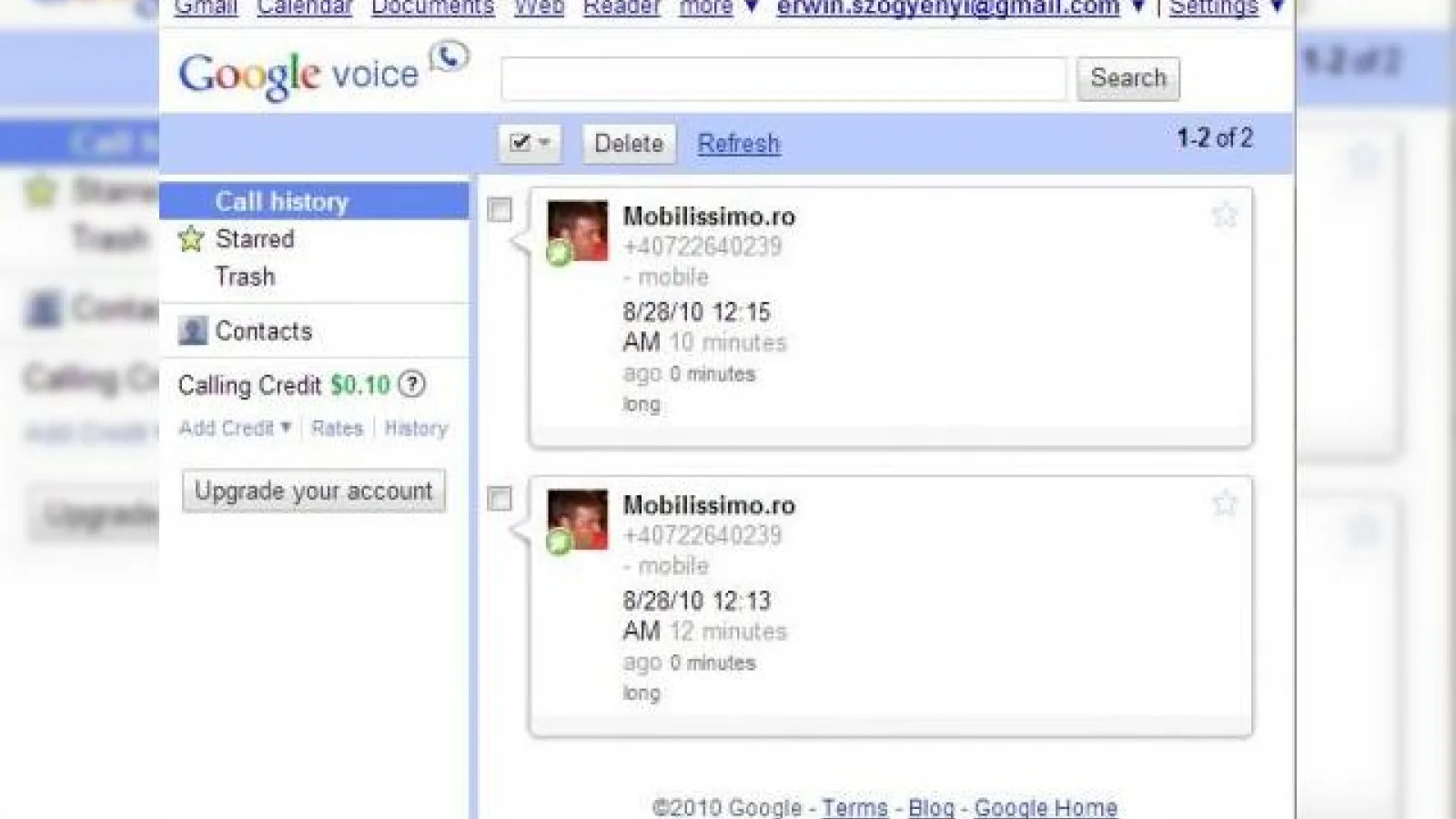 Mobilissimo testeaza functia de apelare vocala Gmail pe telefon; tarifele pentru Romania acum oficiale