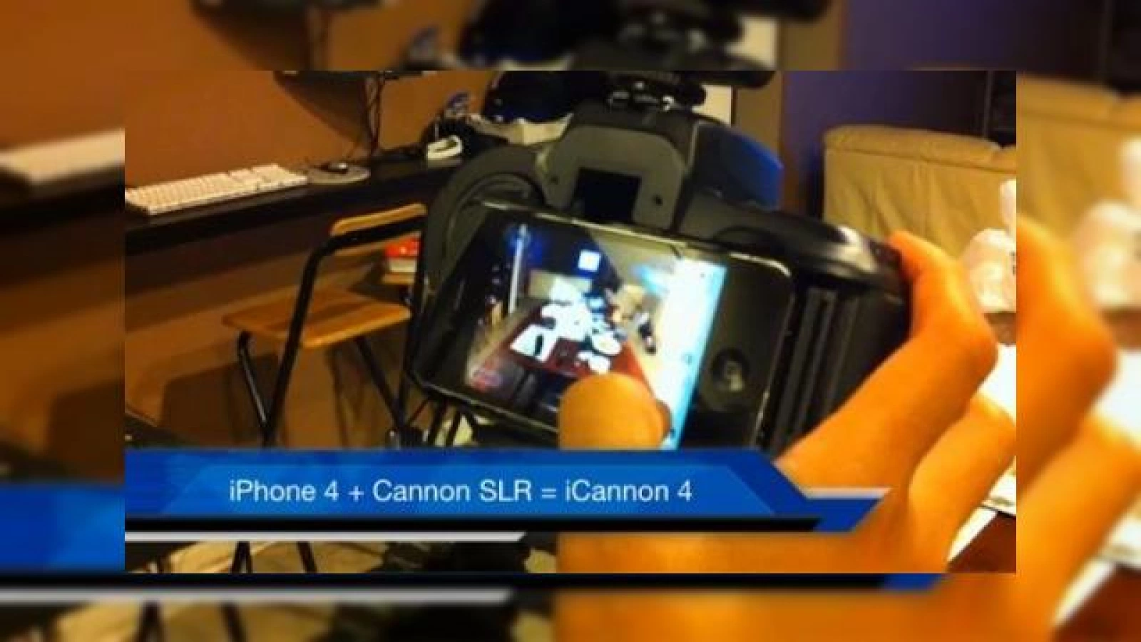 iPhone 4 devine un aparat foto SLR Canon... iata cum (Video)