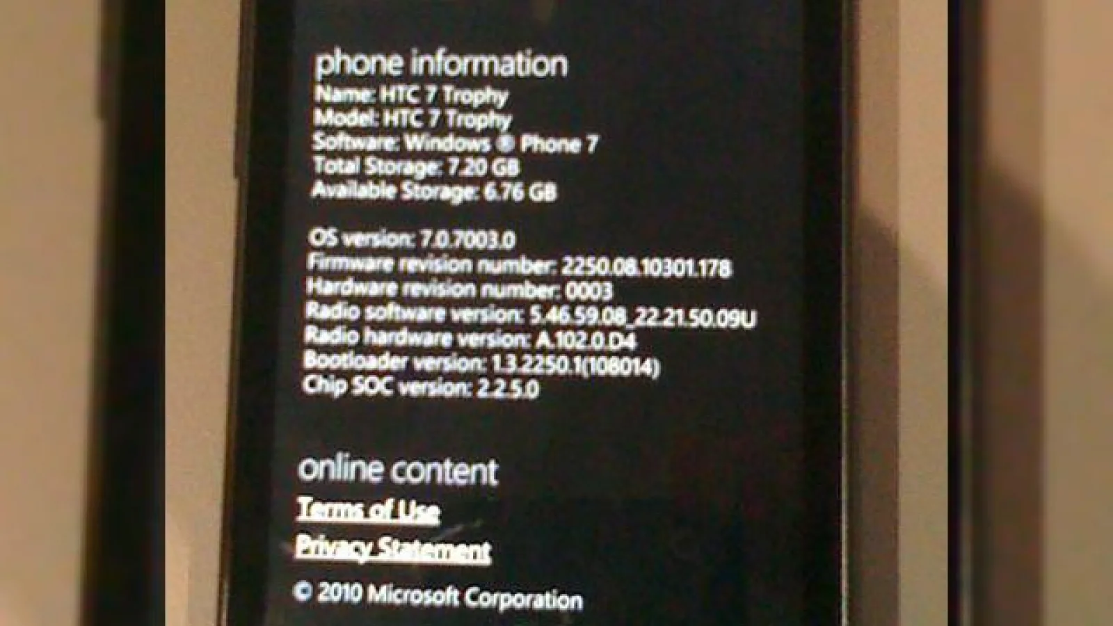HTC si Windows Phone 7, inca o data in tandem pe HTC 7 Trophy