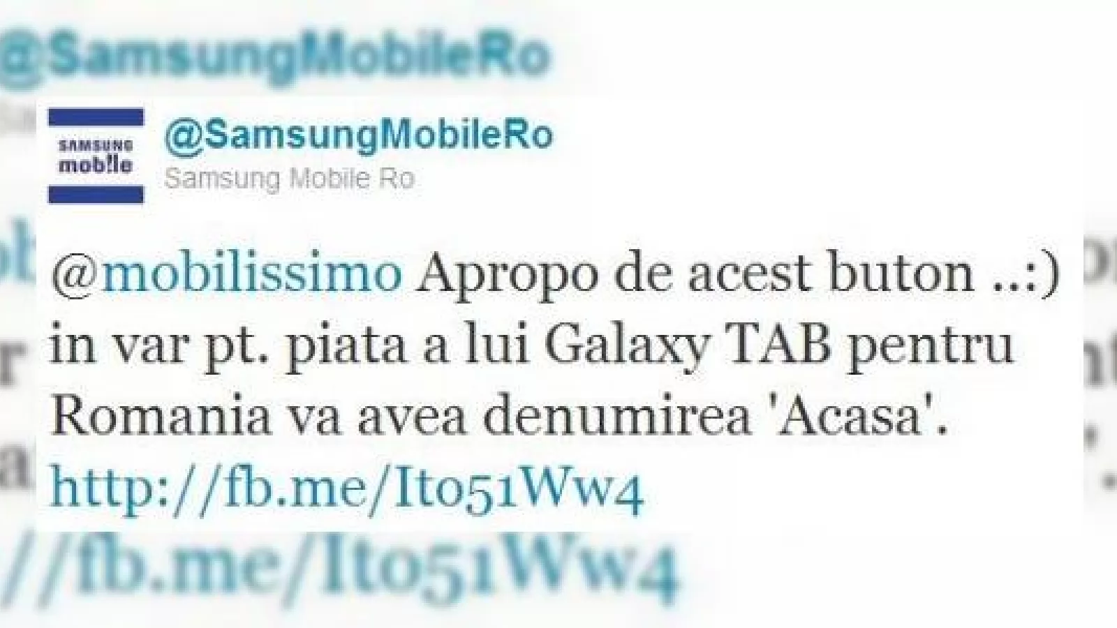 Update pentru Samsung Galaxy Tab in Romania - Butonul "Porn." devine "Acasa"