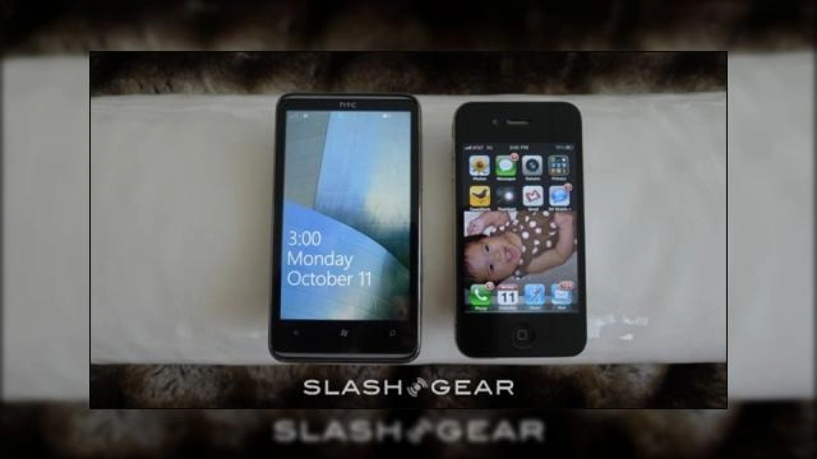 HTC HD7 versus iPhone 4; Windows Phone 7 versus iOS 4