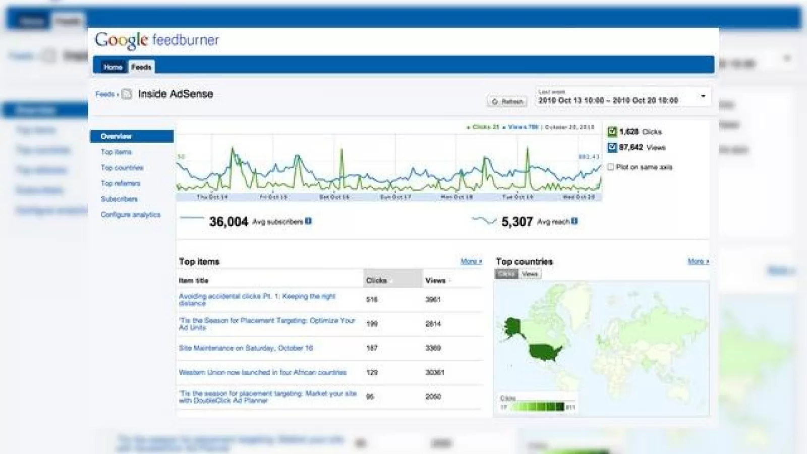 Google FeedBurner primeste o noua interfata, ofera acum statistici in timp real