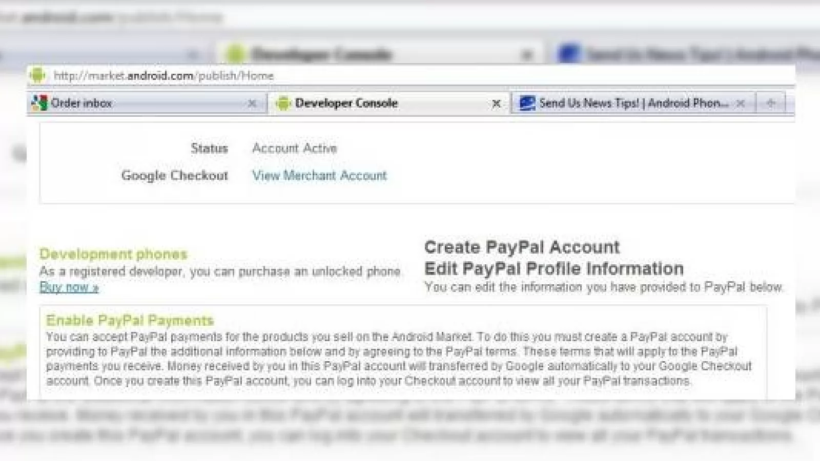 Cumpara din Android Market, plateste cu PayPal