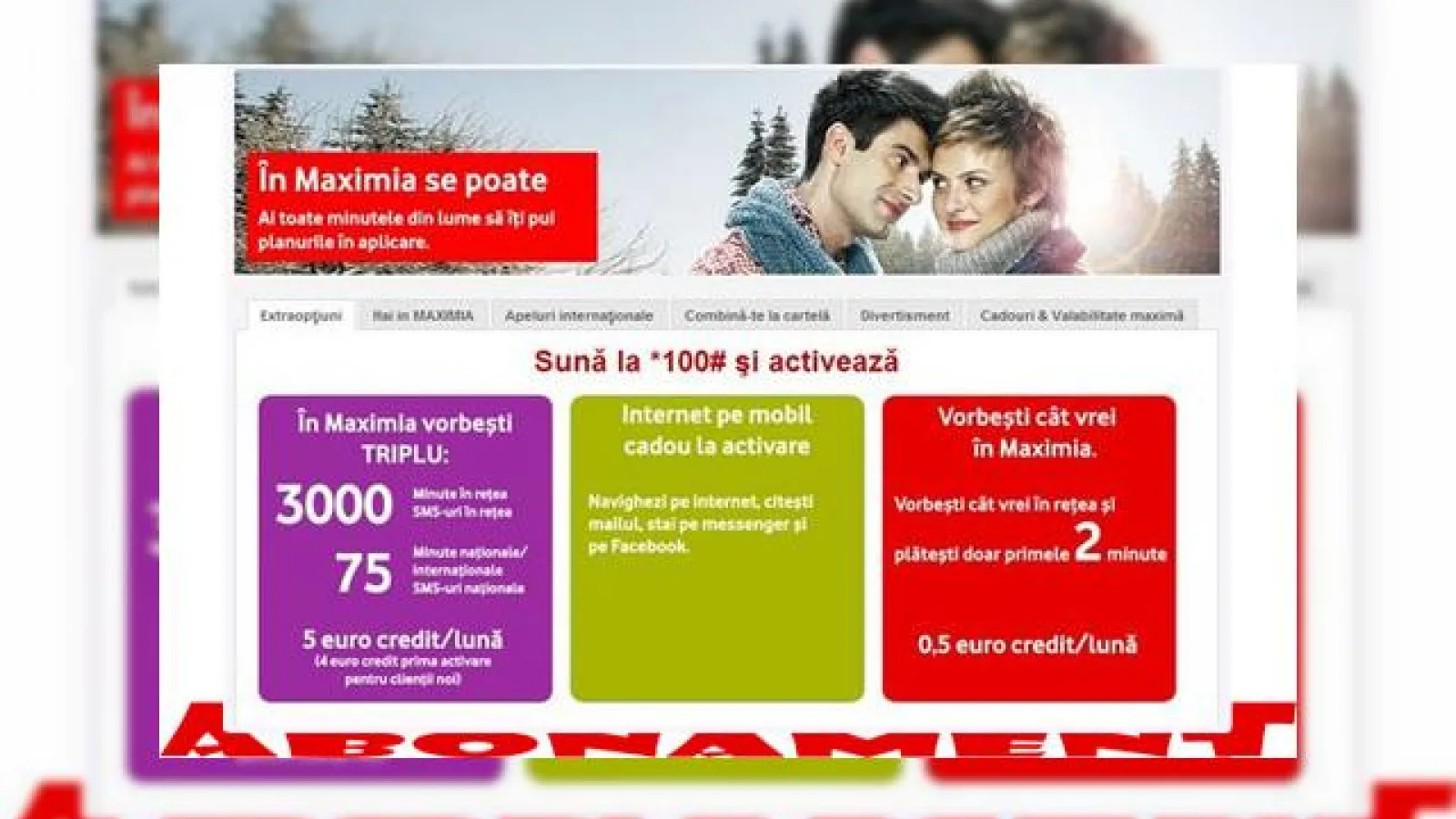 Noua cartelă prepay cu 3000 minute incluse, versus abonamentele Vodafone existente!