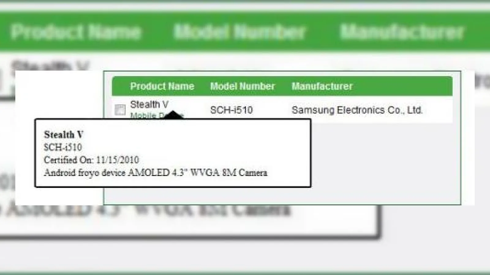 Samsung Stealth V, un smartphone Android 2.2 cu certificare DLNA