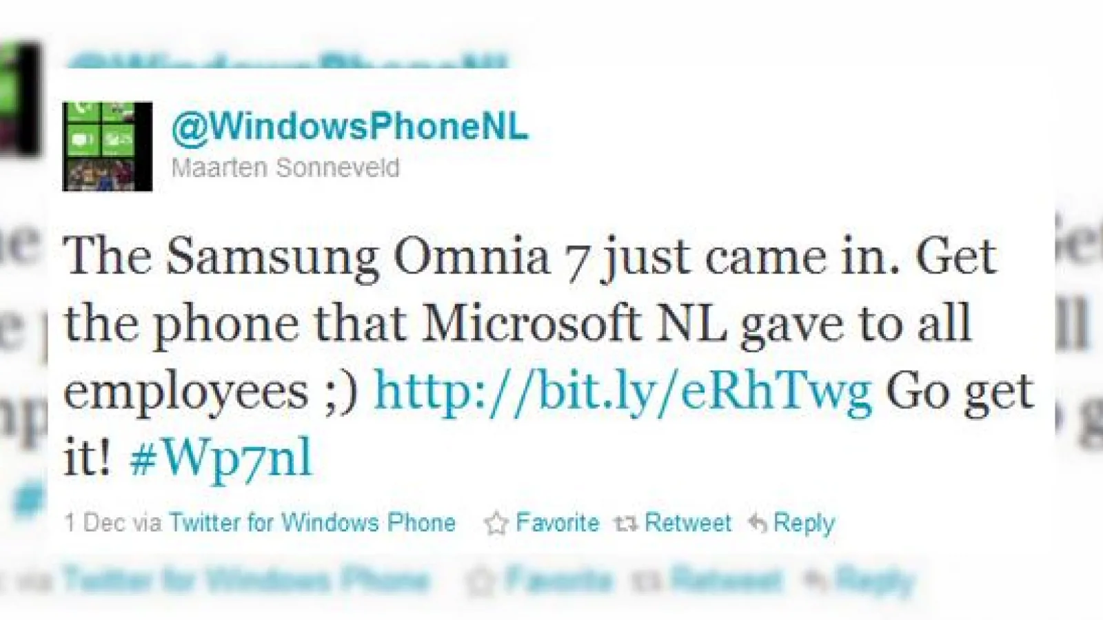 Smartphone-uri Windows Phone 7 gratis... doar pentru angajații Microsoft