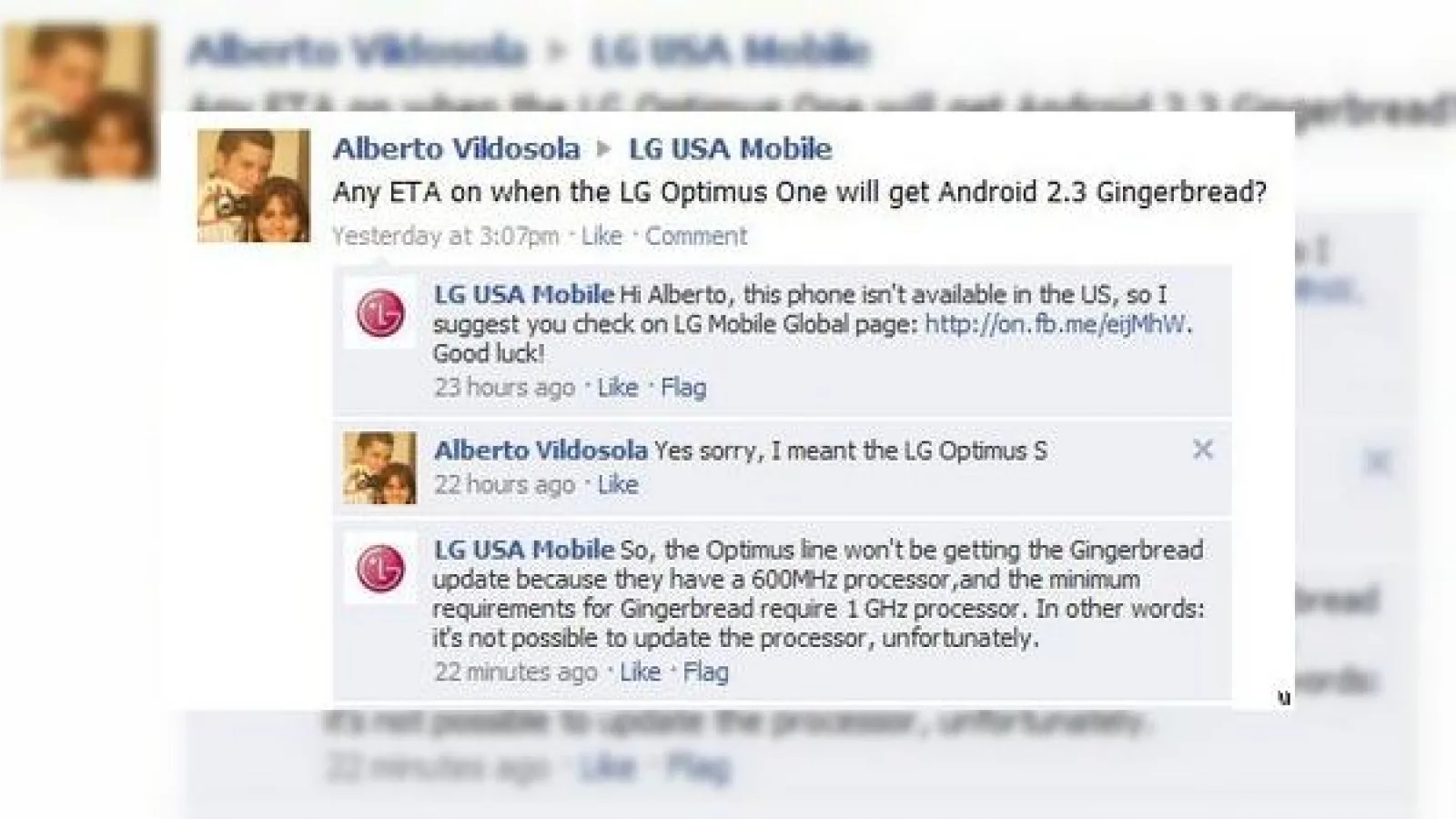 LG are nevoie de un procesor de două ori mai bun decât HTC pentru Android 2.3?!