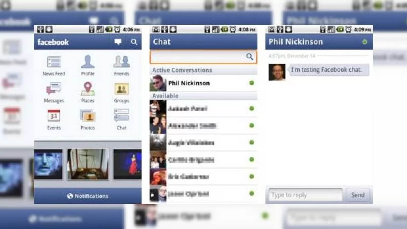 Facebook 1.5 acum pe Android, cu funcții precum Chat și Push Notifications