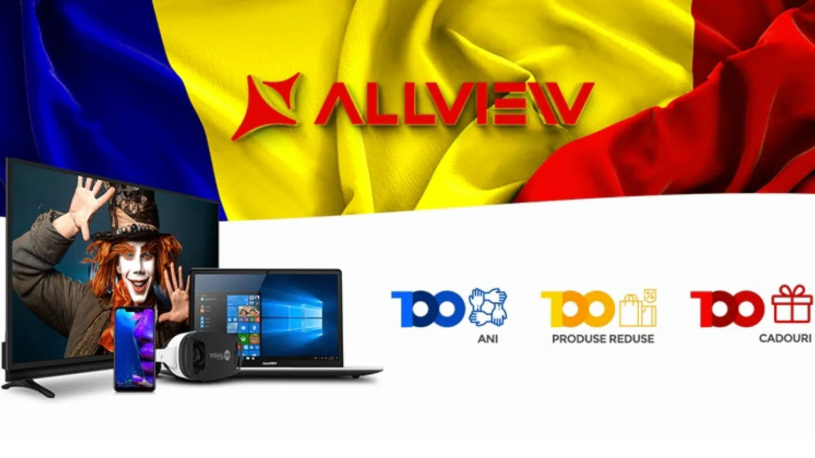 Allview înca are reduceri cu ocazia Centenarului! 100 produse cu discount și 100 cadouri