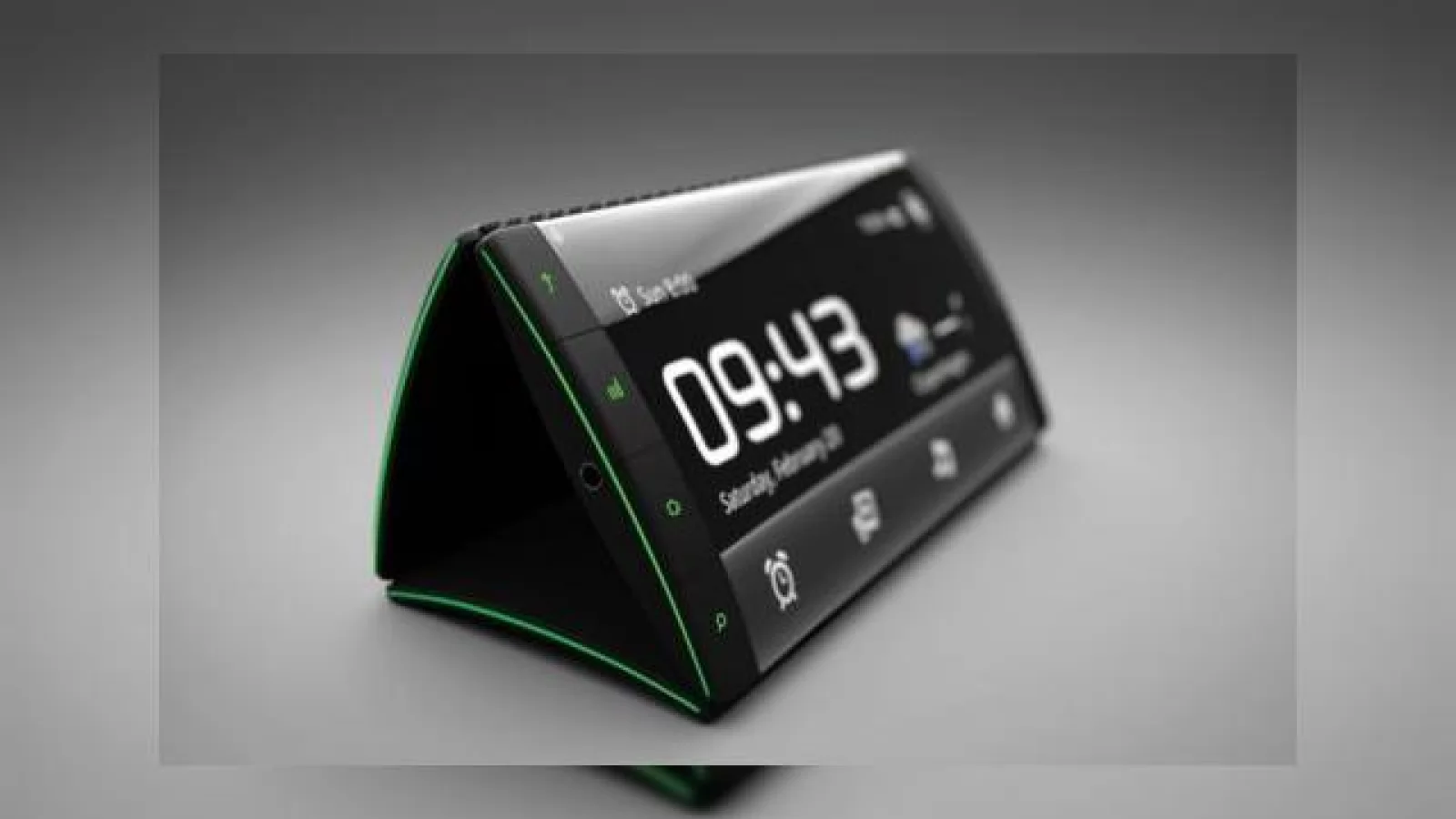 Telefonul cu 3 ecrane flexibile rulează Android și apare Într-un clip reușit (Video)