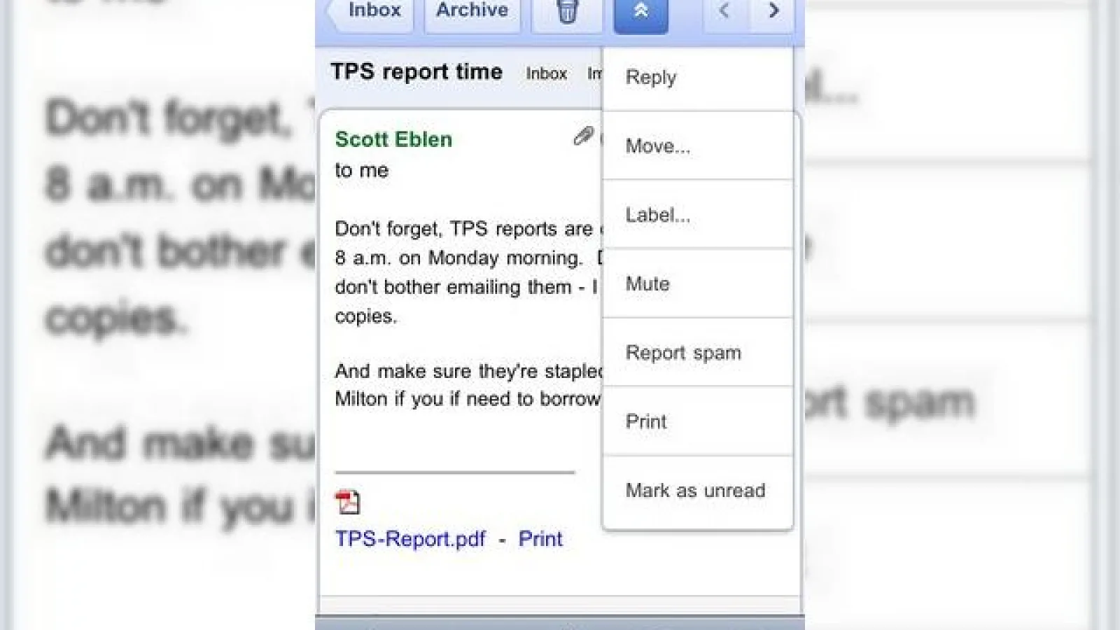 Printează direct de pe telefon cu Gmail for Mobile via Google Cloud Print