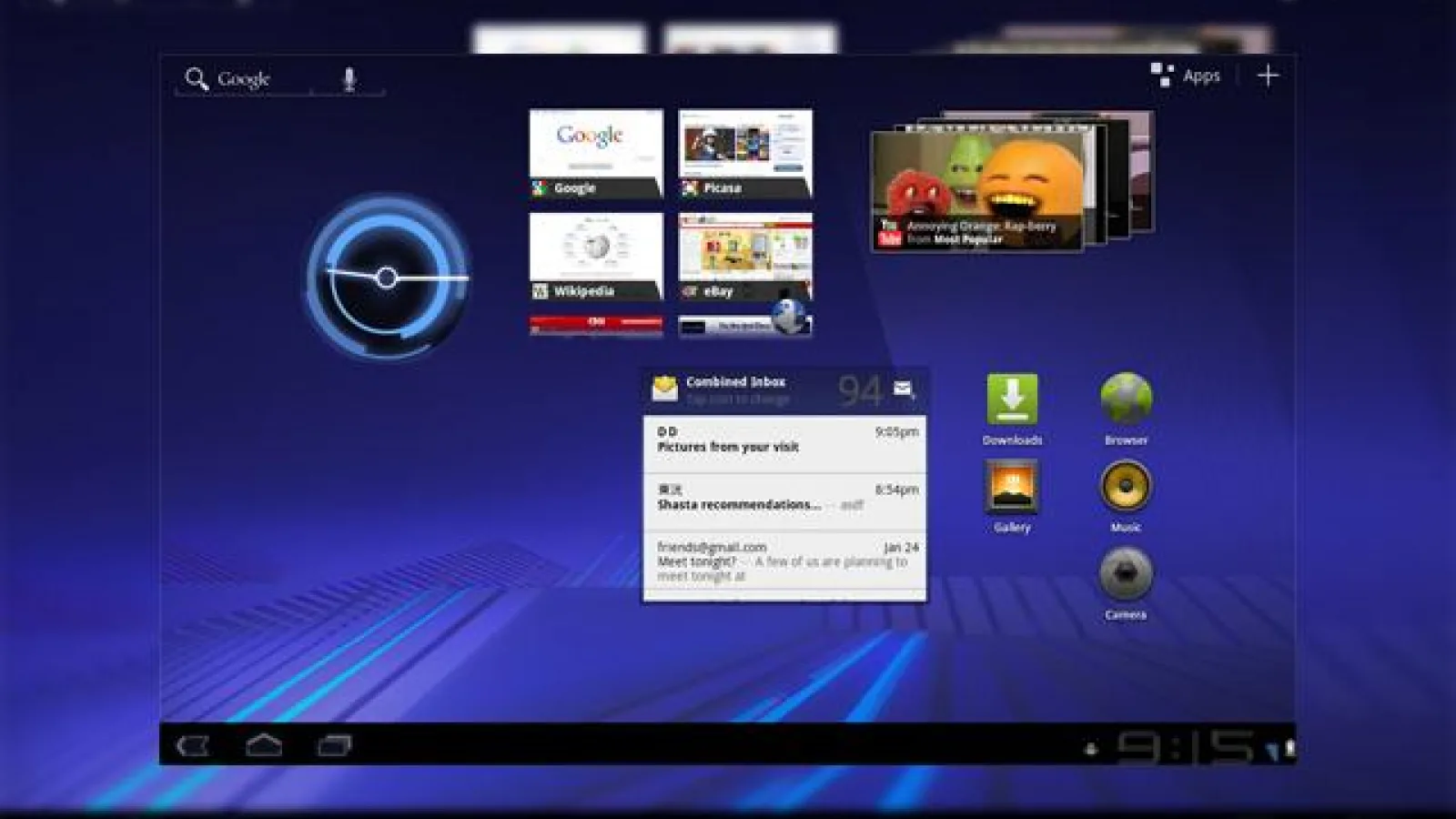 Android 3.0 Honeycomb - detalii complete și funcții principale