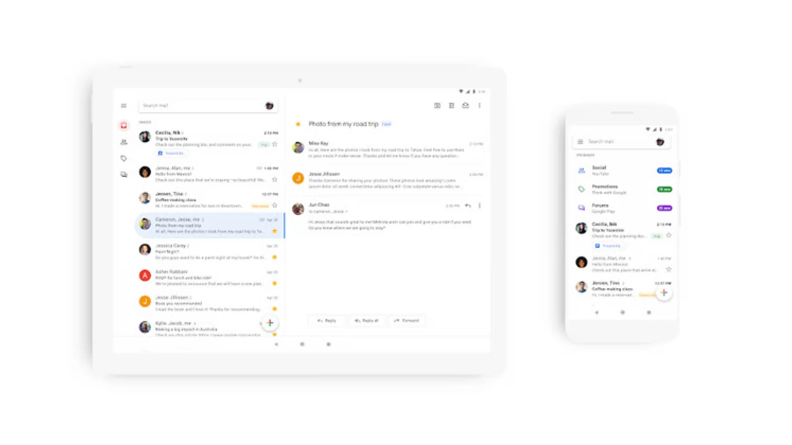 Gmail în varianta de mobil primește un update; Design actualizat și noi funcții la pachet