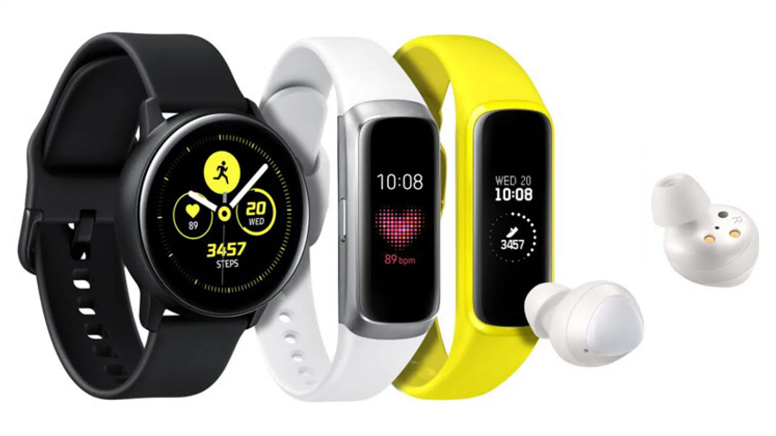 Noul ceas Samsung Galaxy Watch Active îţi monitorizează tensiunea arterială; Debutează alături de Galaxy Buds şi Galaxy Fit