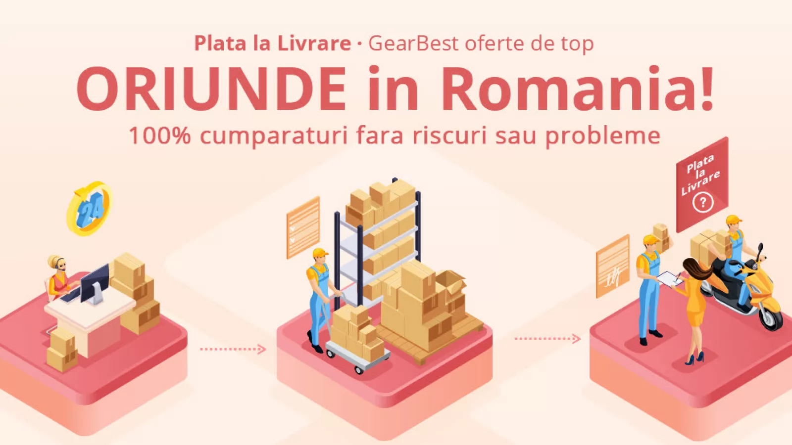 Gearbest ajunge în România în mod oficial printr-o colaborare ce implică și DPD Curier; Oferă opțiunea de PLATĂ LA LIVRARE şi anunță oferte speciale la debut