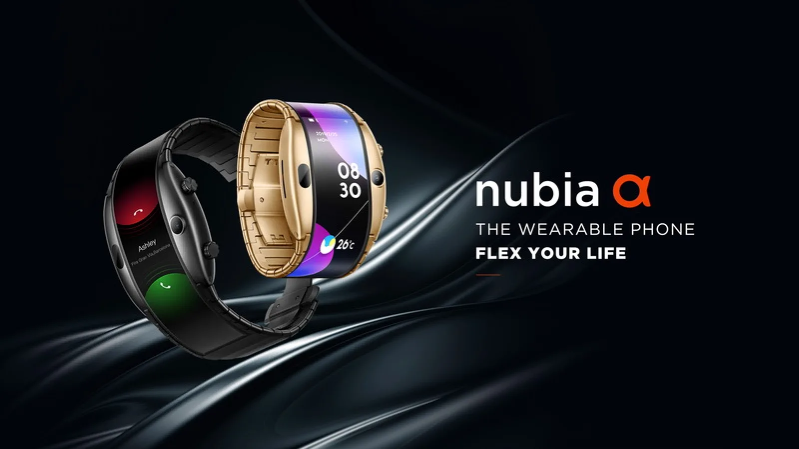 MWC 2019: Nubia Alpha este un ceas incredibil de elegant şi flexibil, cu rol de smartphone
