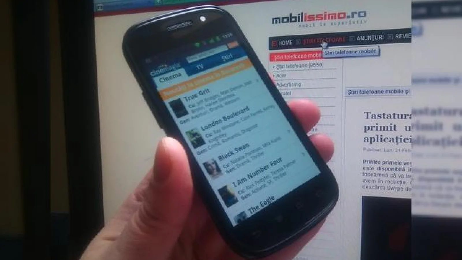 Recenzie Orange Film, Cinemagia și La Cinema, aplicații Android pe Samsung Nexus S (Video)