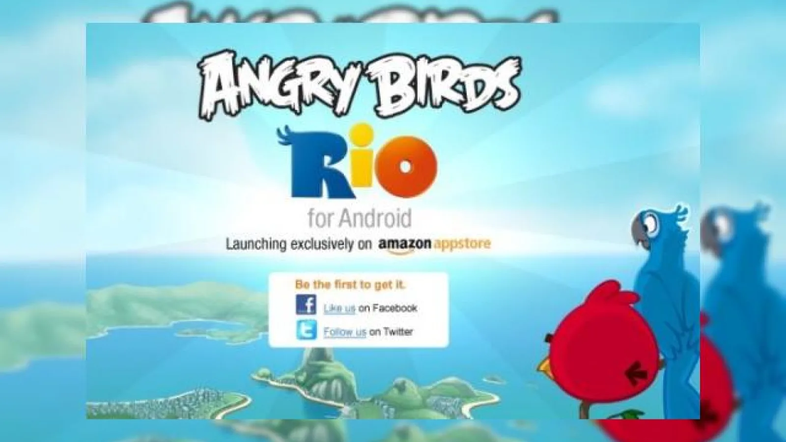 Noul Angry Birds (Rio) sosește pe Android exclusiv prin Amazon App Store
