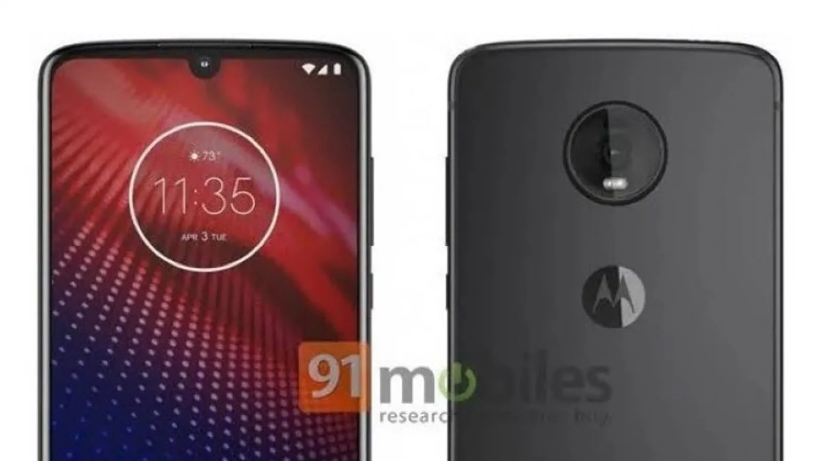 Motorola Moto Z4 apare într-o nouă randare, cu breton "picătură" şi cameră singulară în spate; Să fie un fals?