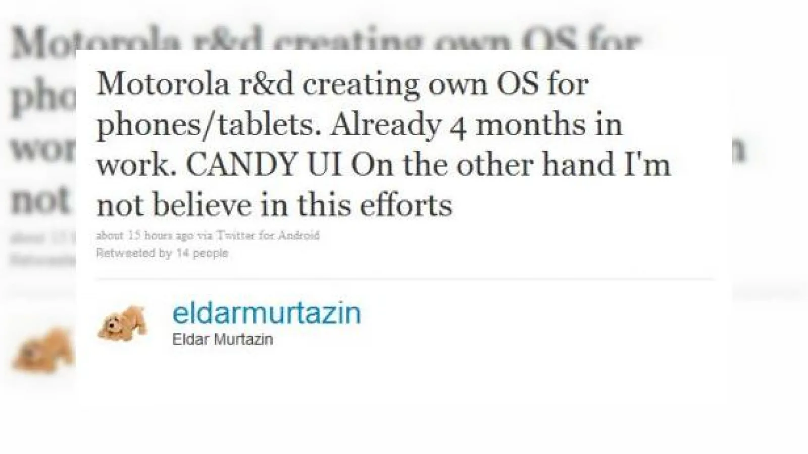 Motorola OS sosește În curând? Americanii o iau pe urmele Samsung