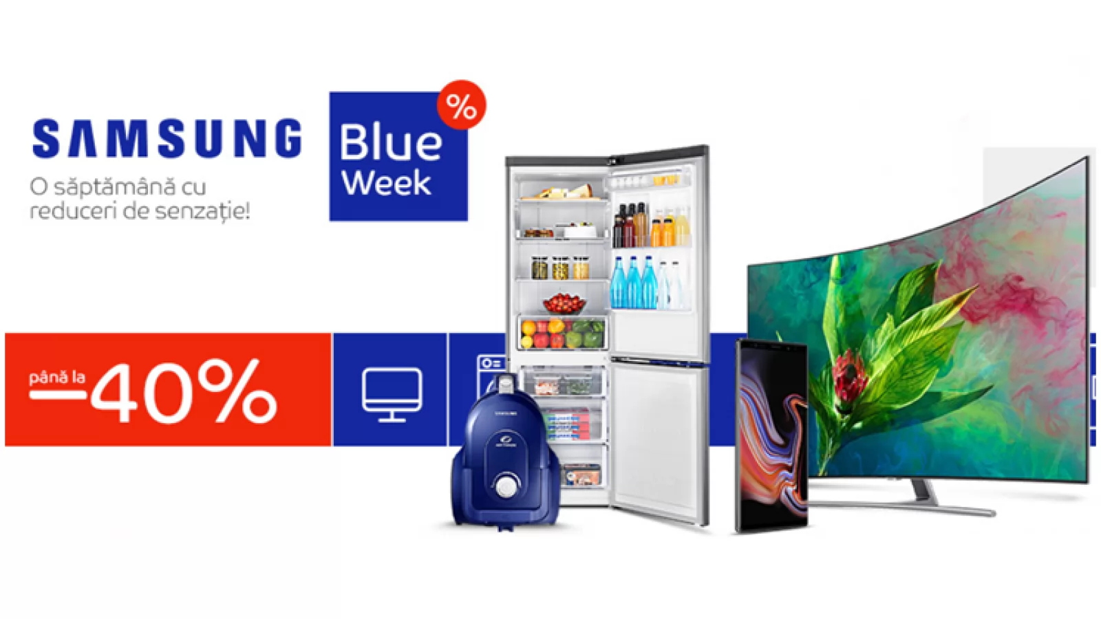 Samsung Blue Week revine la eMAG în perioada 25-31 martie; Ni se promit reduceri de până la 40%