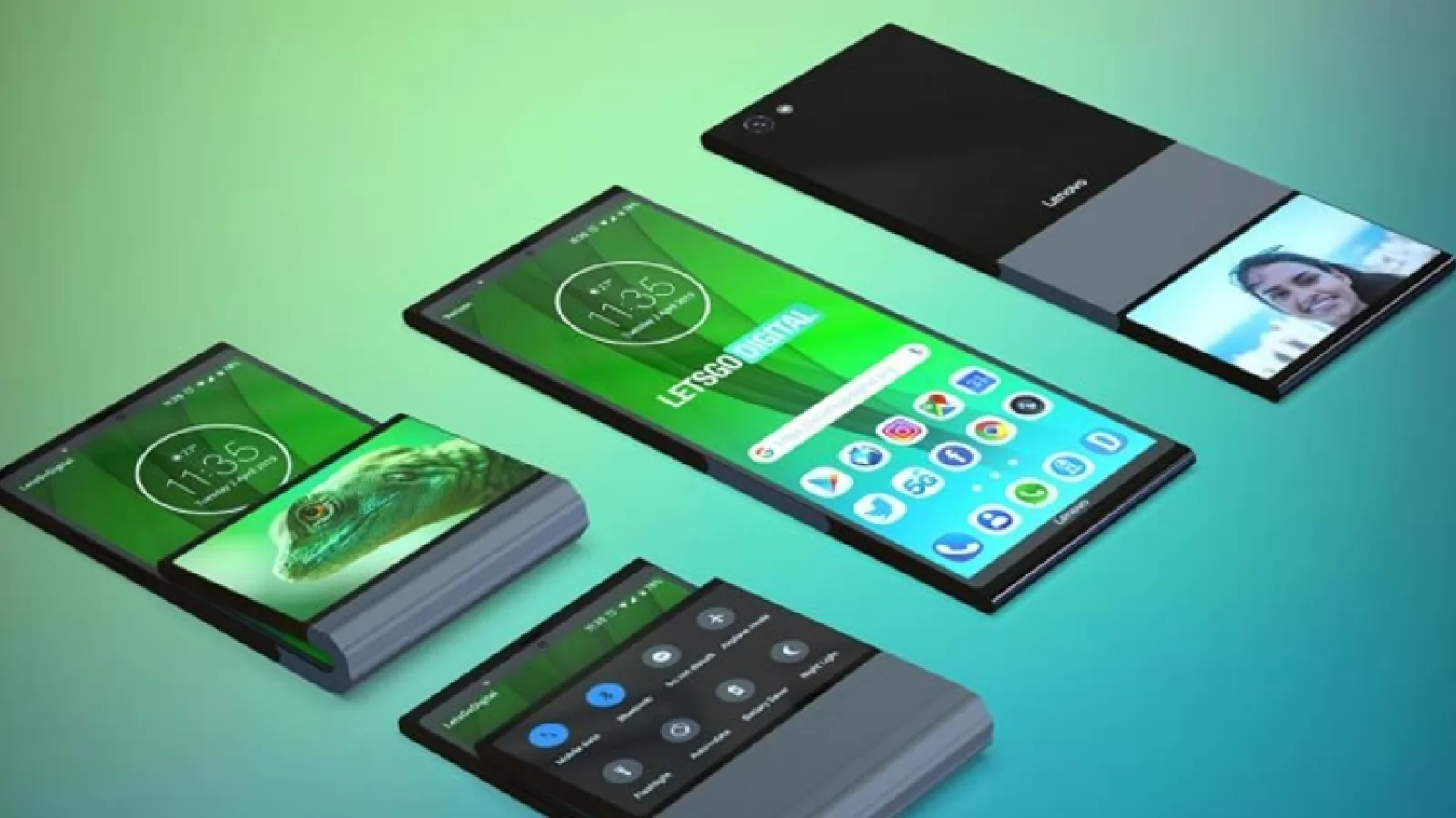 Lenovo brevetează un nou smartphone pliabil; Are ecran secundar și un format mai diferit