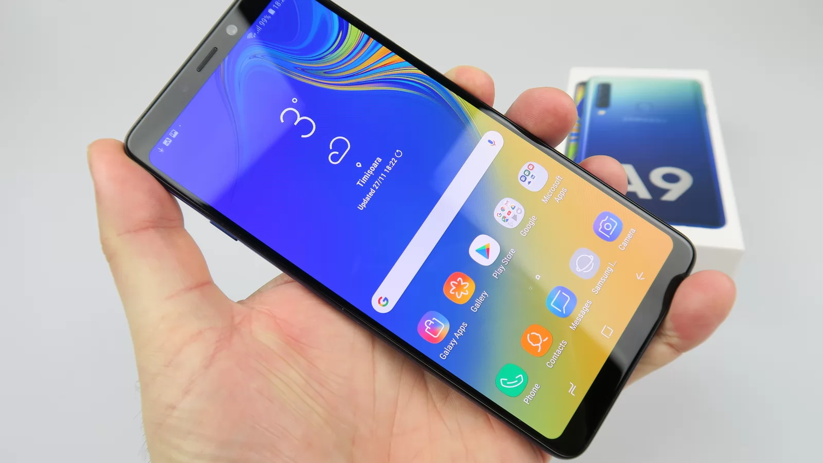 Samsung Galaxy A9 (2018): OS, UI, aplicaţii cam ca la Galaxy A8 din ianuarie