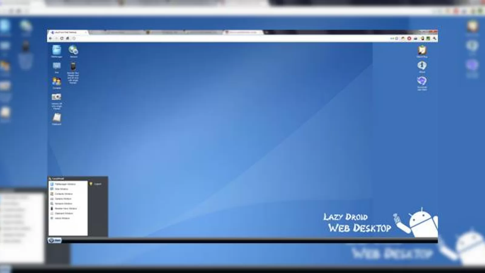 Controlează-ți telefonul de pe desktop cu aplicația Android LazyDroid Web Desktop