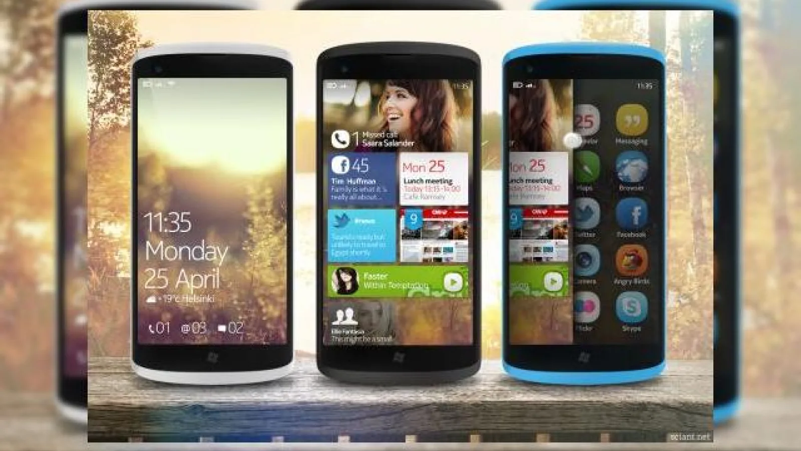 Nokia cu Windows Phone 7 customizat și iconuri de Symbian Anna Într-un design finlandez unic