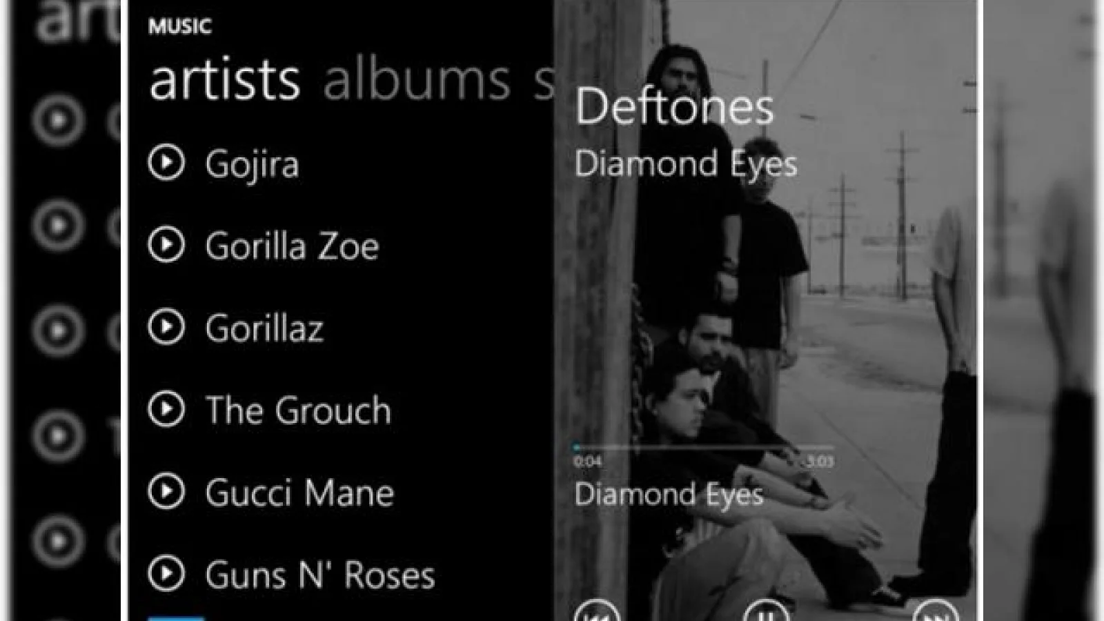 Android Întâlnește Windows Phone 7 prin playerul audio Fede Music