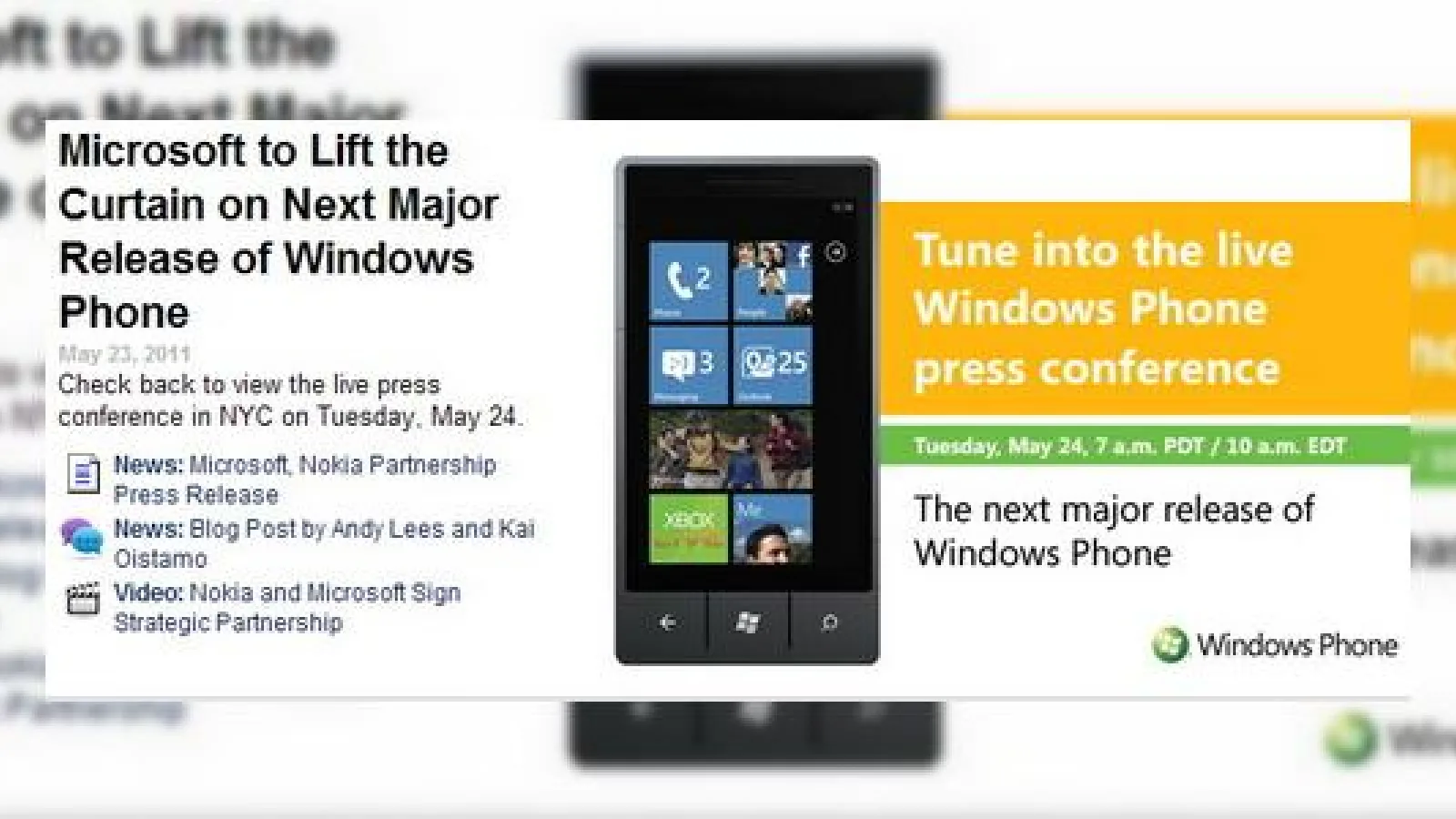 Windows Phone 7 evoluează azi! Noi parteneri pentru Microsoft și noi funcții În Mango OS