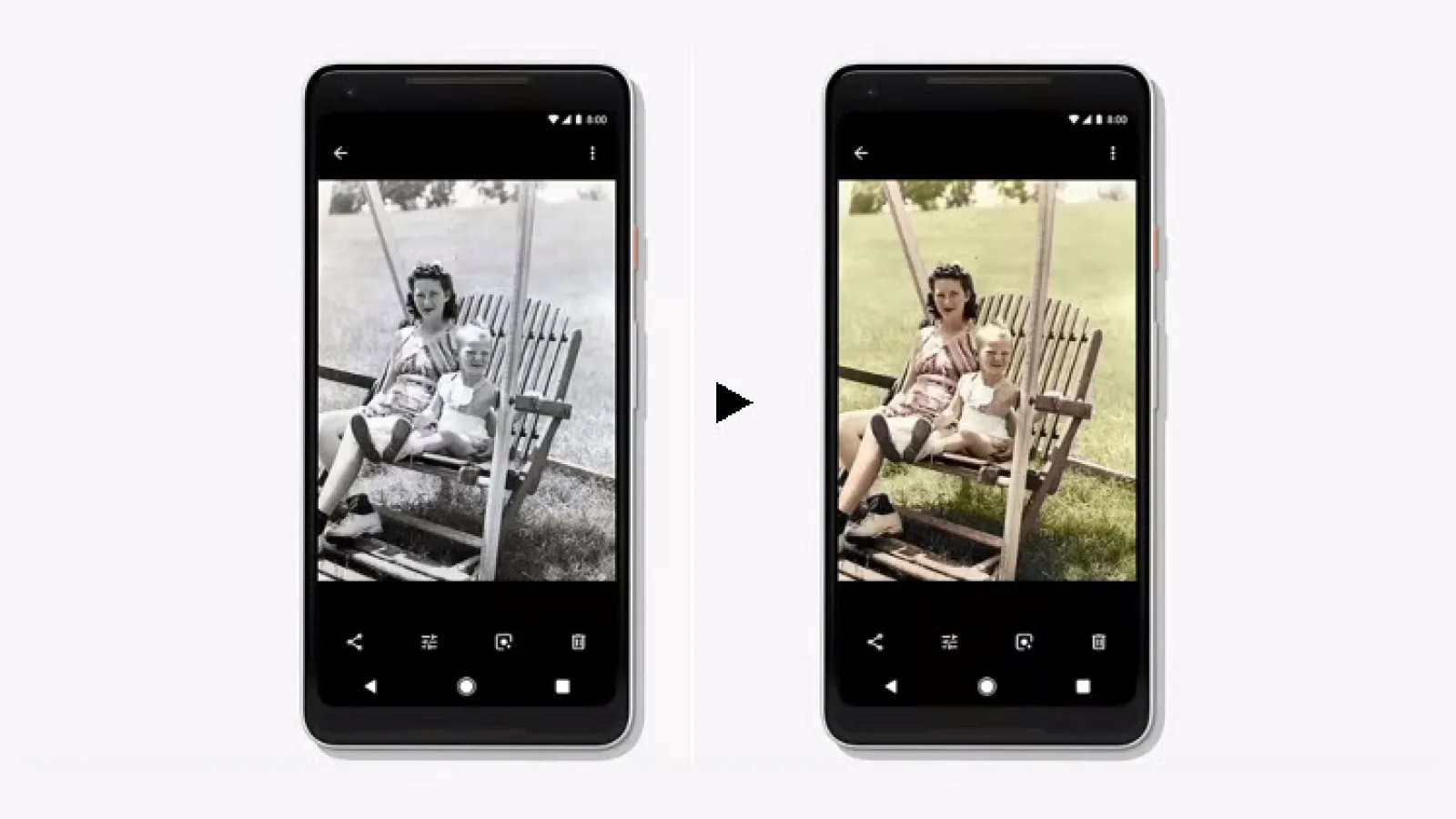 Google la un an de la anunțarea funcției „Colorize”, funcție care transformă pozele alb-negru în color; În curând lansarea Beta