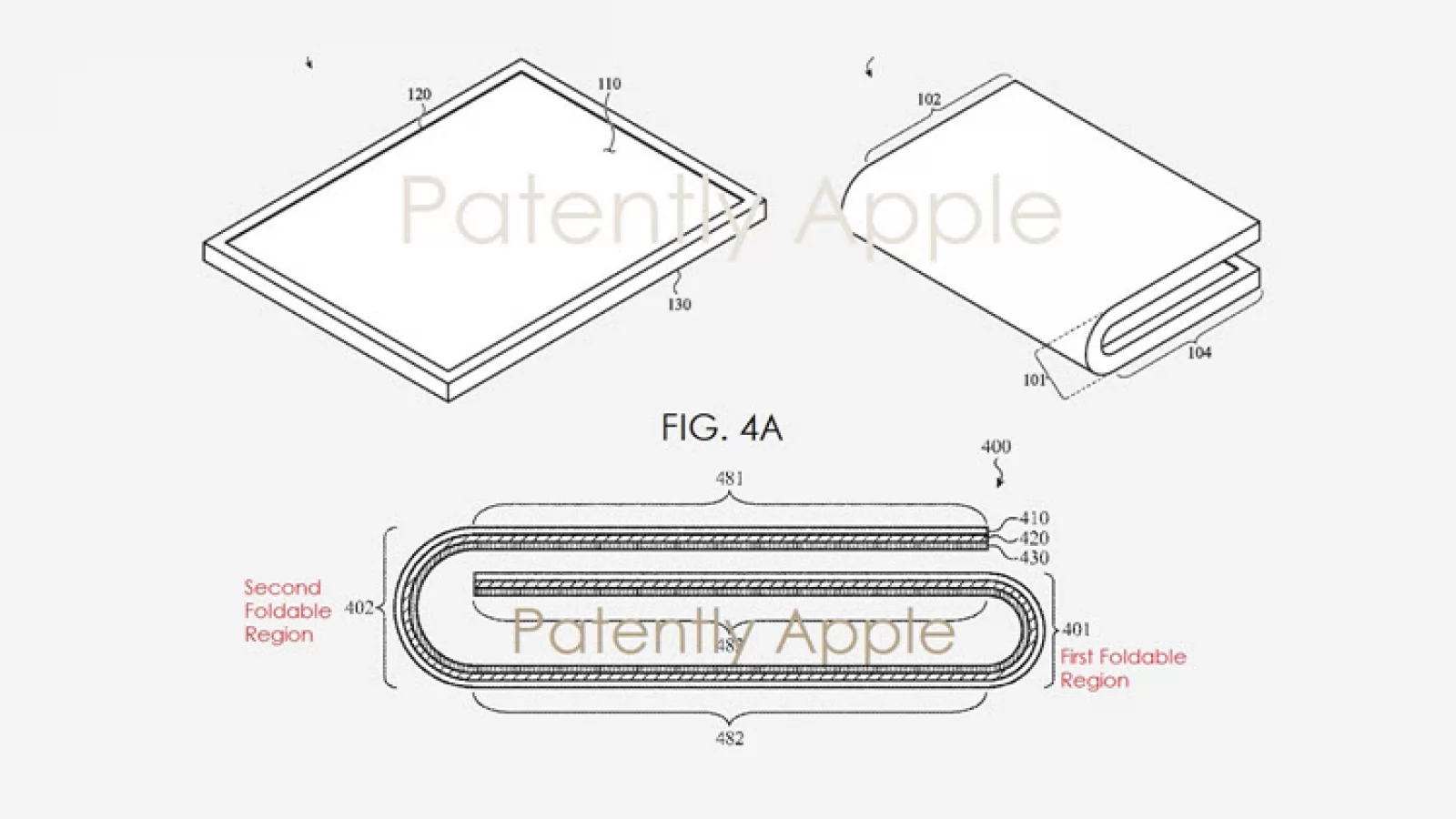 Apple primeşte un brevet pentru un terminal pliabil, cu dublă pliere