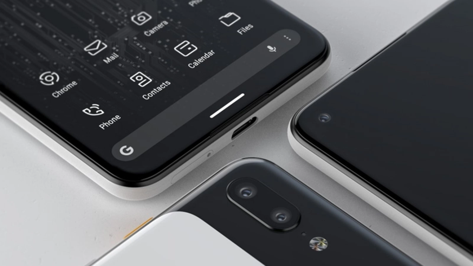 Google Pixel 4 se arată în noi imagini concept, de această dată cu o cameră selfie amplasată în stânga