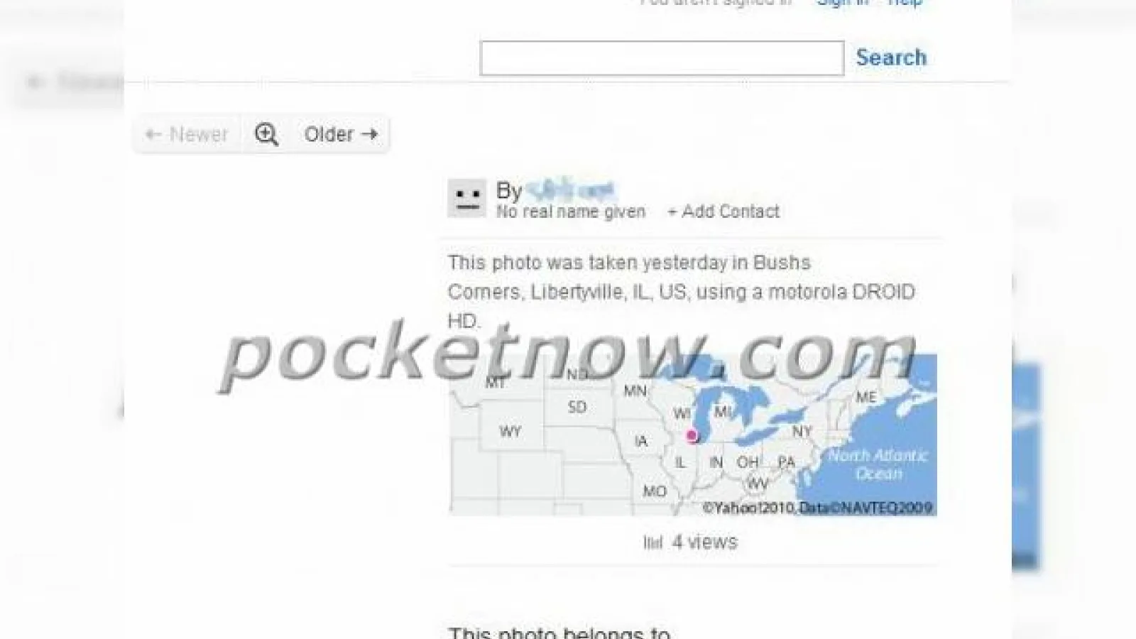Motorola Droid HD confirmat de informațiile asociate unei fotografii realizate cu telefonul