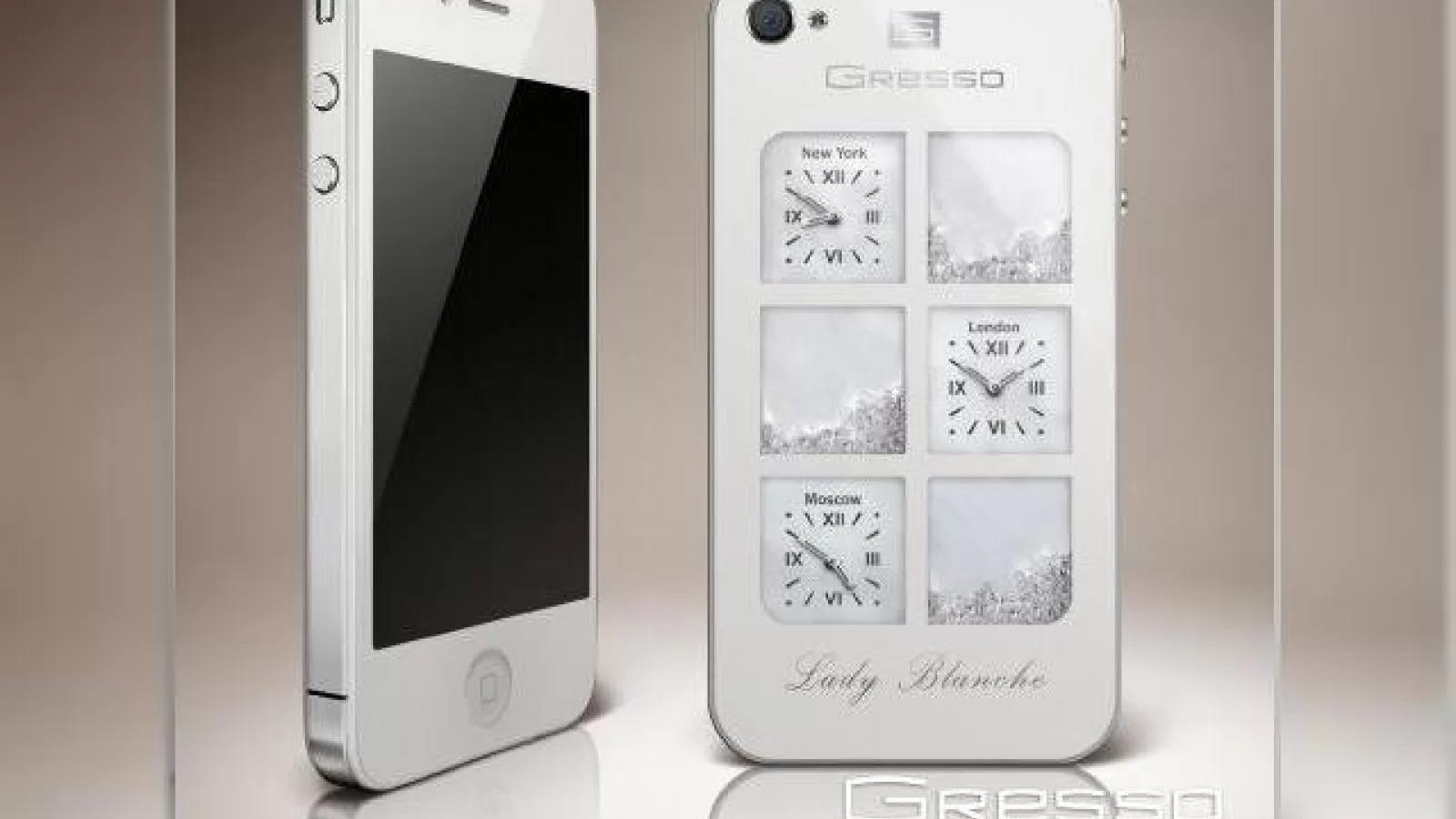 iPhone 4 alb, acum și mai elegant În varianta Gresso Time Machine Lady Blanche