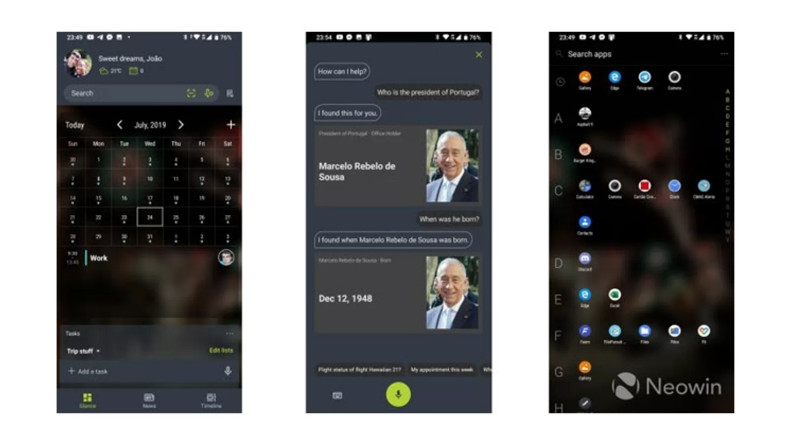 Microsoft Launcher 5.7 Beta aduce schimbări la nivel de look pentru UI-ul asistentului vocal Cortana 