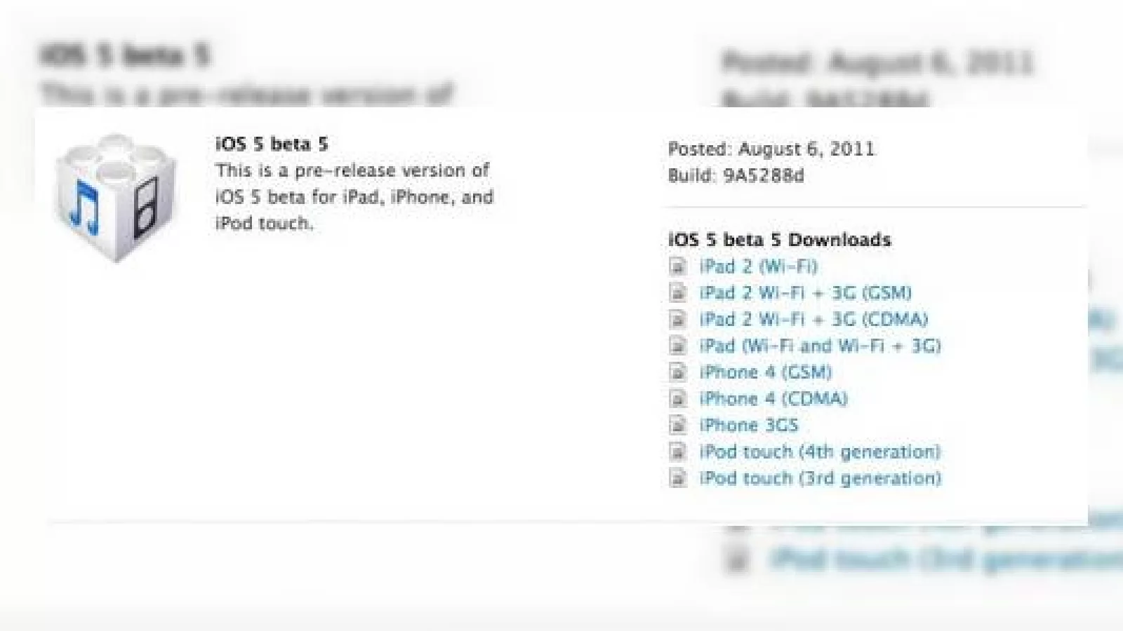 iOS 5 beta 5 disponibil acum: iată câteva modificări