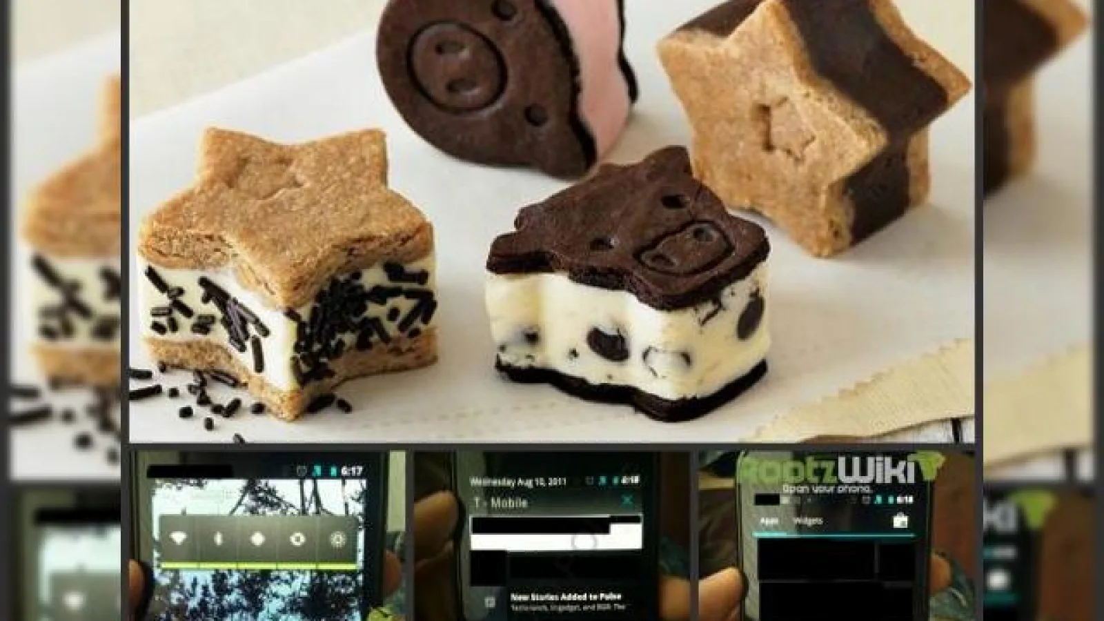 Zvonuri cu referire la Android 4 Ice Cream Sandwich