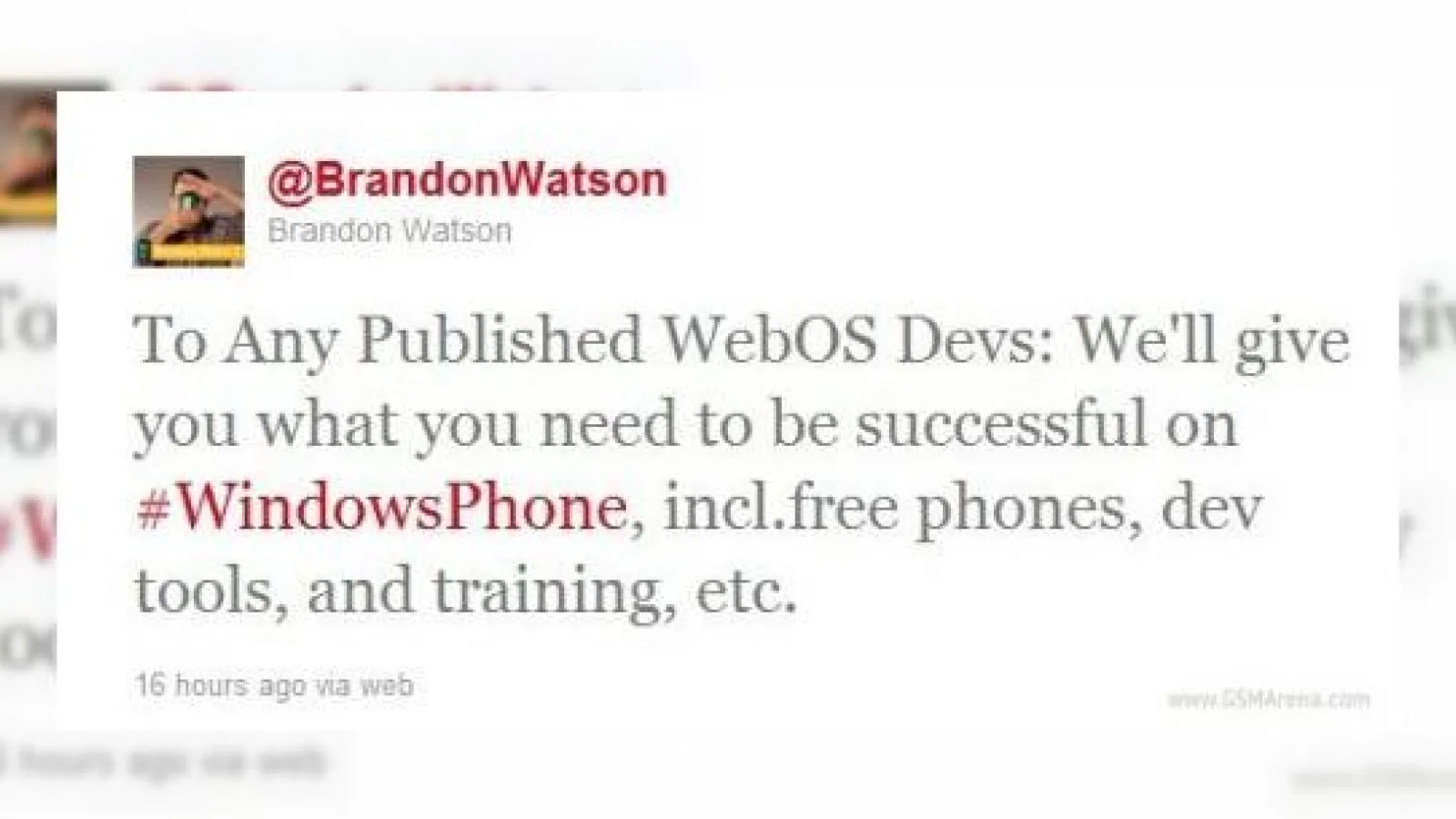Microsoft atrage de partea sa dezvoltatorii webOS cu gratuități